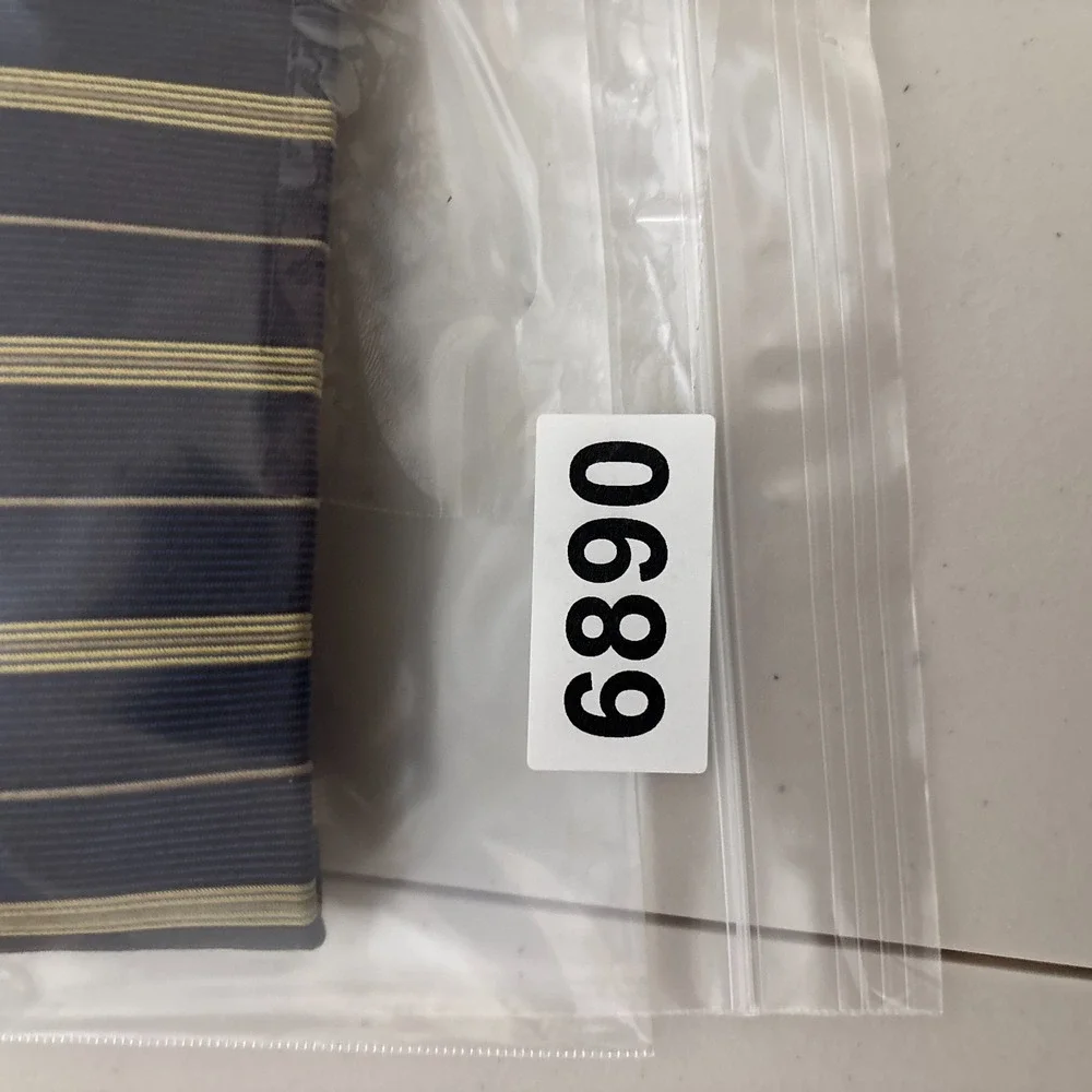 Brooks Brothers Makers‎ Tie Navy Gold Striped 100% Silk Classic Business USA